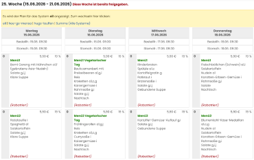 Speiseplan 15.06. - 19.06.26